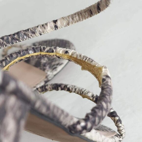 Avec Les Filles Women's Caila US 8M Animal Print Wrap Strap Gladiator Sandal - Picture 10 of 12